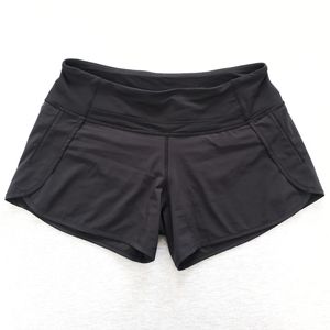 Lululemon Athletica Run Times 4" Short Black (6)